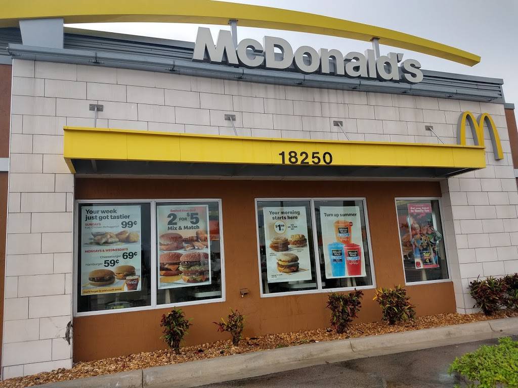 McDonalds | cafe | 18250 NW 27th Ave, Carol City, FL 33056, USA | 3056247010 OR +1 305-624-7010