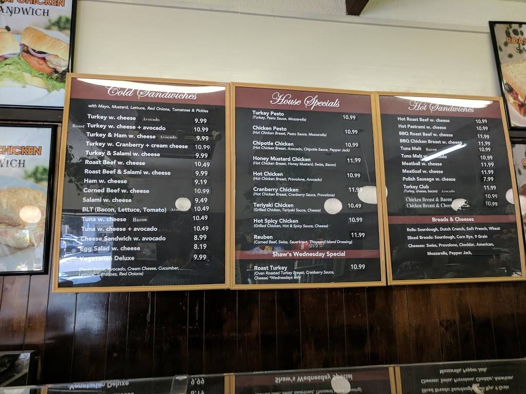 Shaws Sandwich Shop | meal takeaway | 470 N Mathilda Ave, Sunnyvale, CA 94085, USA | 4087321112 OR +1 408-732-1112