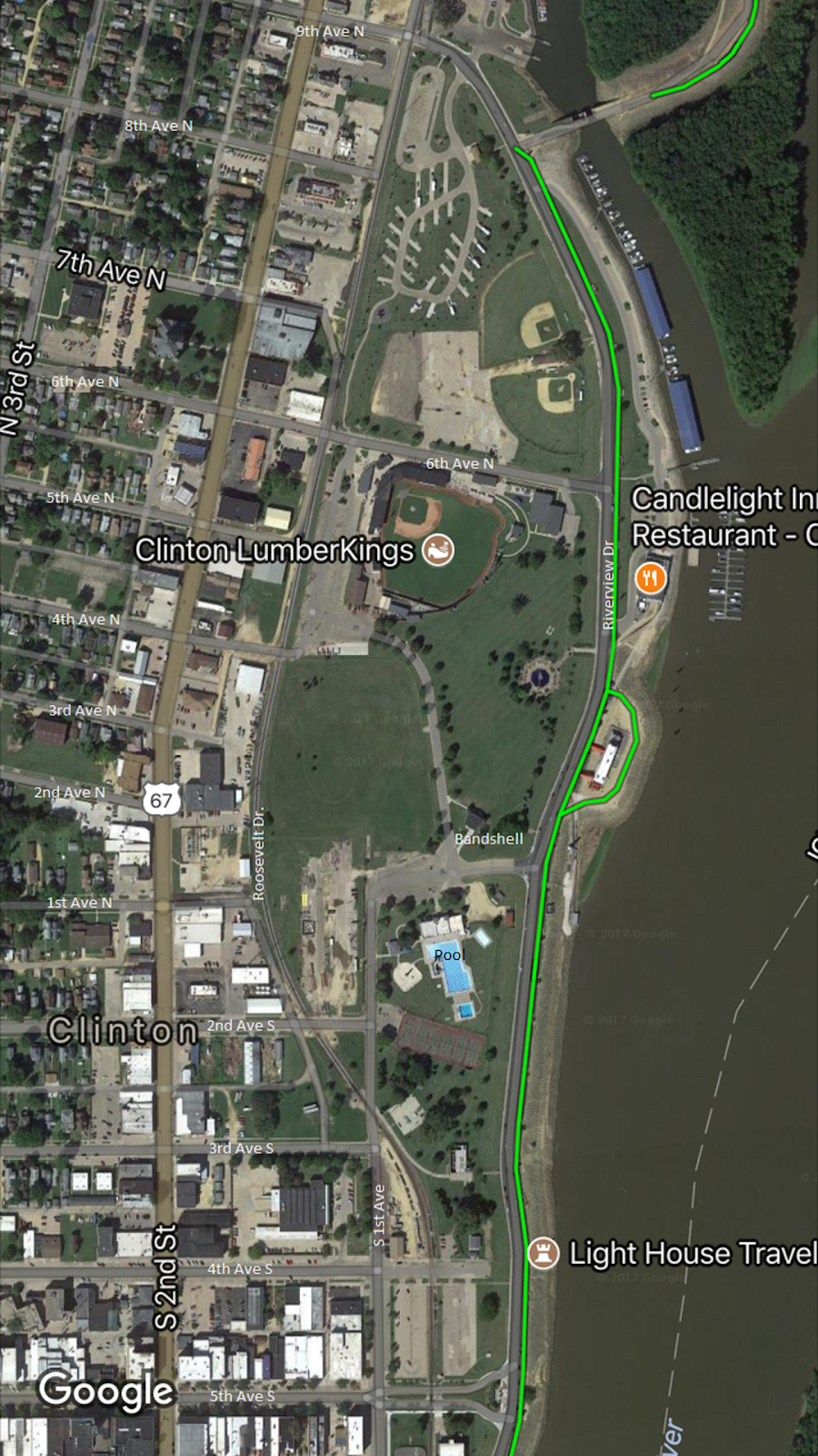 Riverview Park | restaurant | 303 Riverview Dr, Clinton, IA 52732, USA | 5632431260 OR +1 563-243-1260