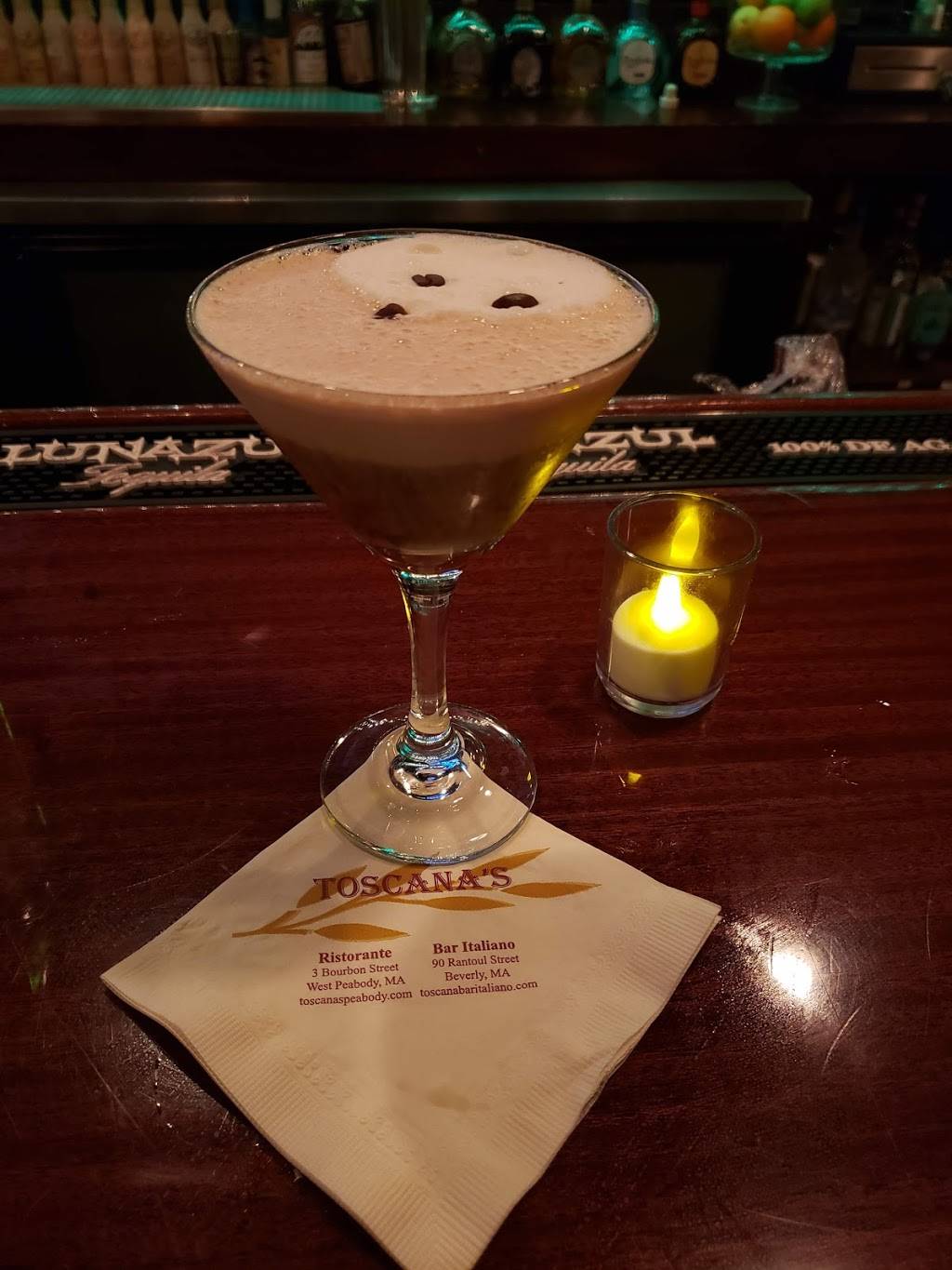 Toscana Bar Italiano | restaurant | 90 Rantoul St, Beverly, MA 01915, USA | 9789690165 OR +1 978-969-0165