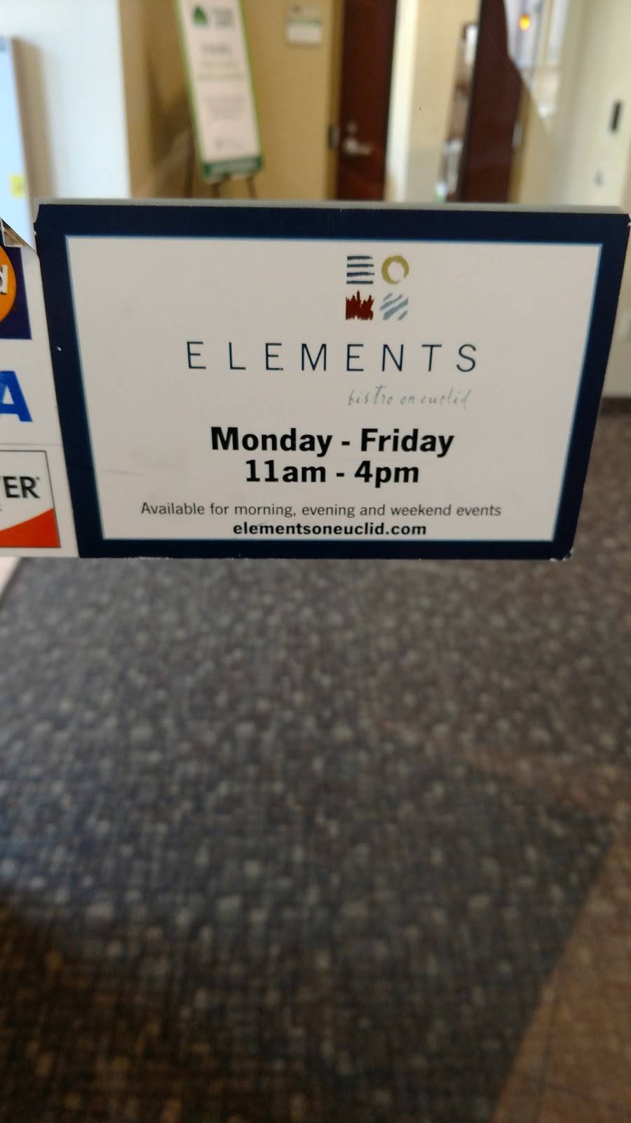 Elements Bistro | restaurant | 2300 Euclid Ave, Cleveland, OH 44115, USA | 2168023131 OR +1 216-802-3131