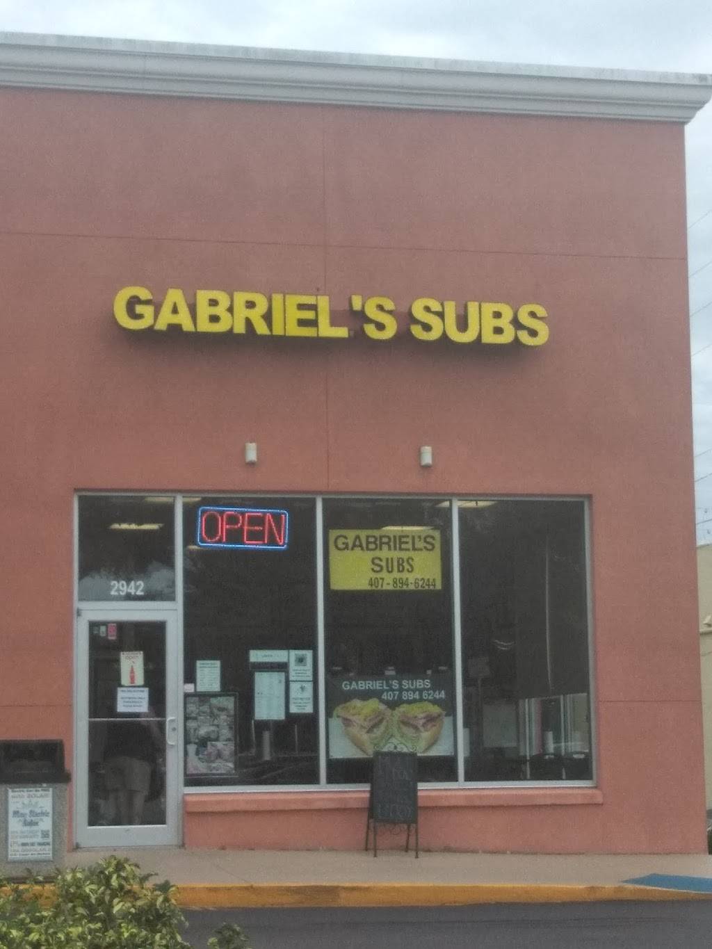 Gabriels Subs | meal takeaway | 2942 Curry Ford Rd, Orlando, FL 32806, USA | 4078946244 OR +1 407-894-6244