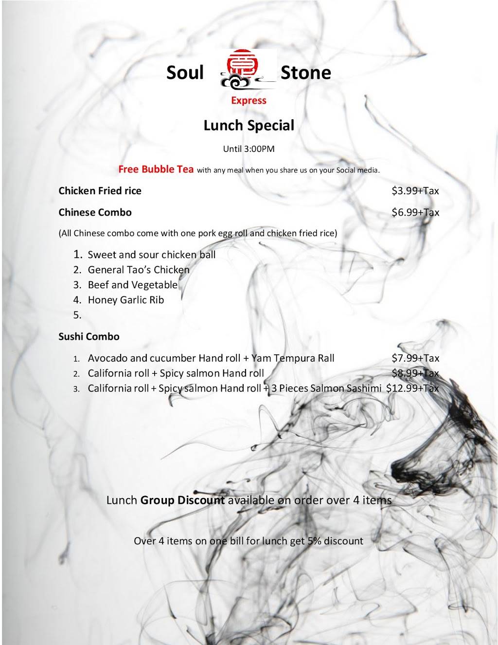 Soul Stone - Express Asian Cuisine | meal takeaway | 2010 Trim Rd, Orléans, ON K4A 0G4, Canada | 6134246967 OR +1 613-424-6967