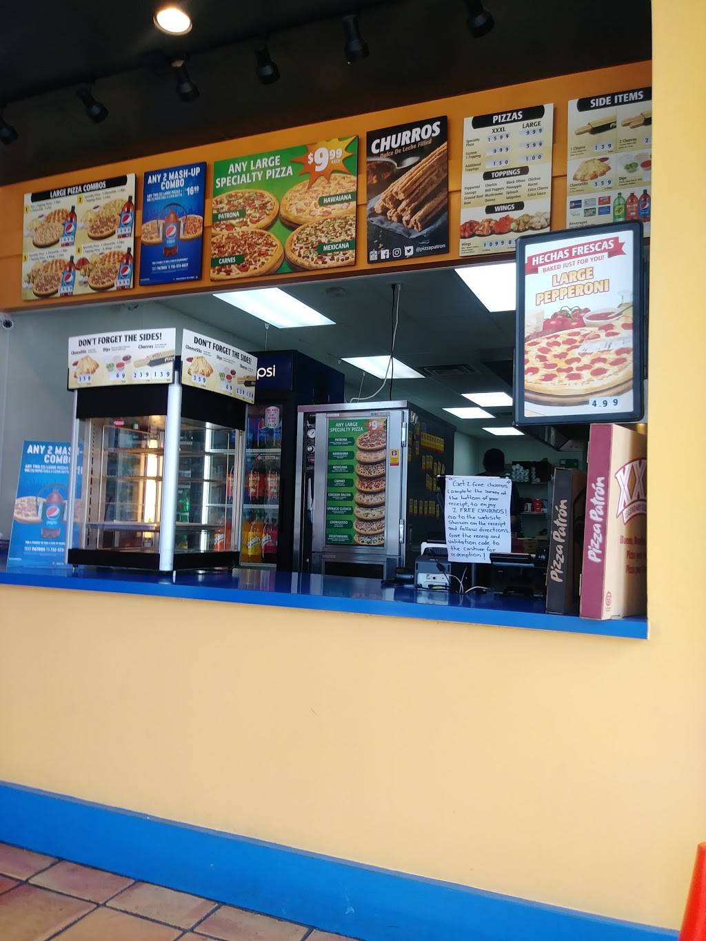 Pizza Patron | meal takeaway | 8928 E RL Thorton Fwy #110, Dallas, TX 75228, USA | 2143279191 OR +1 214-327-9191