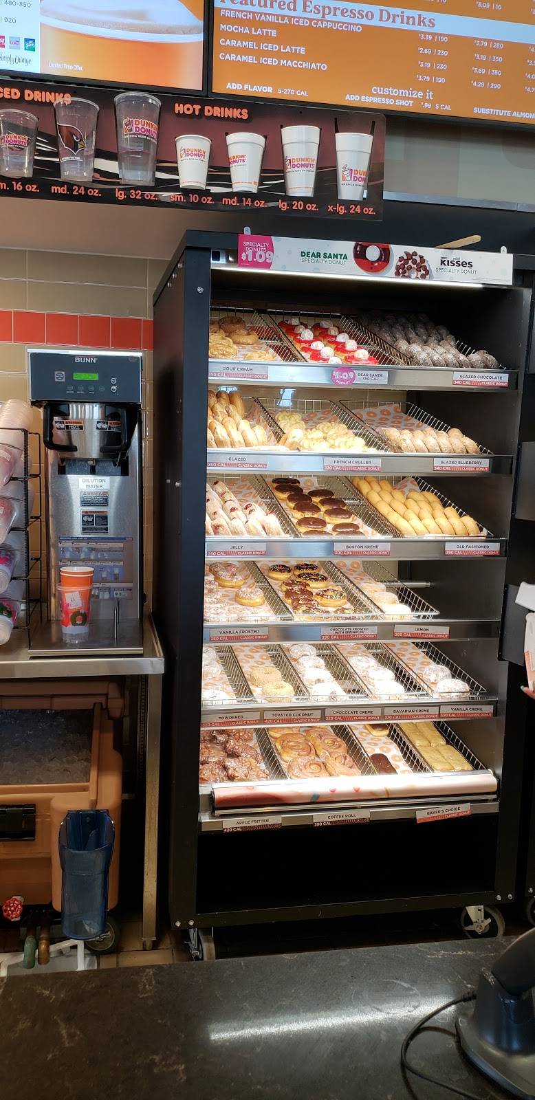 Dunkin | cafe | 1909 W Baseline Rd, Phoenix, AZ 85041, USA | 6024574600 OR +1 602-457-4600