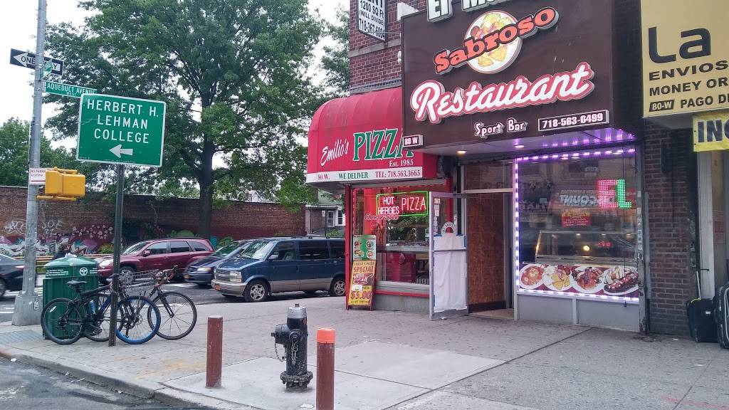 Emilios Pizza | restaurant | 80 W Kingsbridge Rd # 101, Bronx, NY 10468, USA | 7185633665 OR +1 718-563-3665