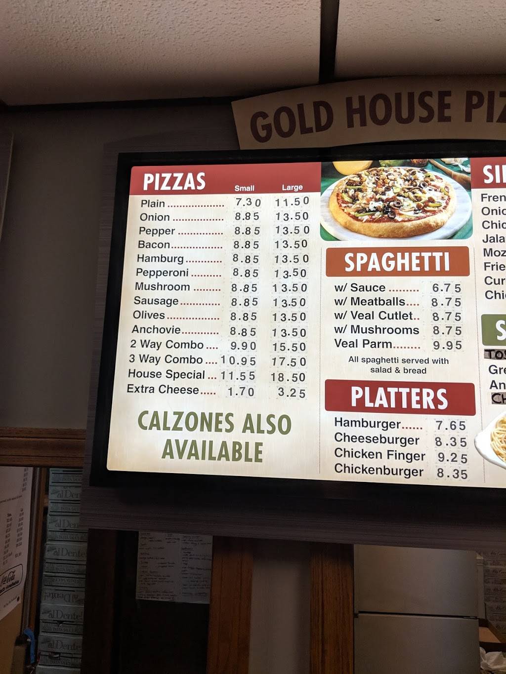 Gold House Pizza & Restaurant | restaurant | 30 Mechanic St, Berlin, NH 03570, USA | 6037522260 OR +1 603-752-2260