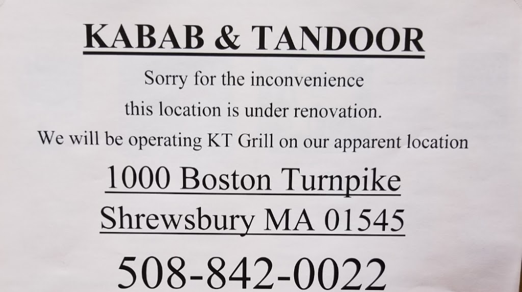 Kabab & Tandoor | restaurant | 315 Moody St, Waltham, MA 02453, USA | 7818990022 OR +1 781-899-0022