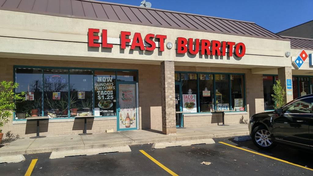 El Fast Burrito | restaurant | 1165 Lee St, Des Plaines, IL 60016, USA | 8472991144 OR +1 847-299-1144