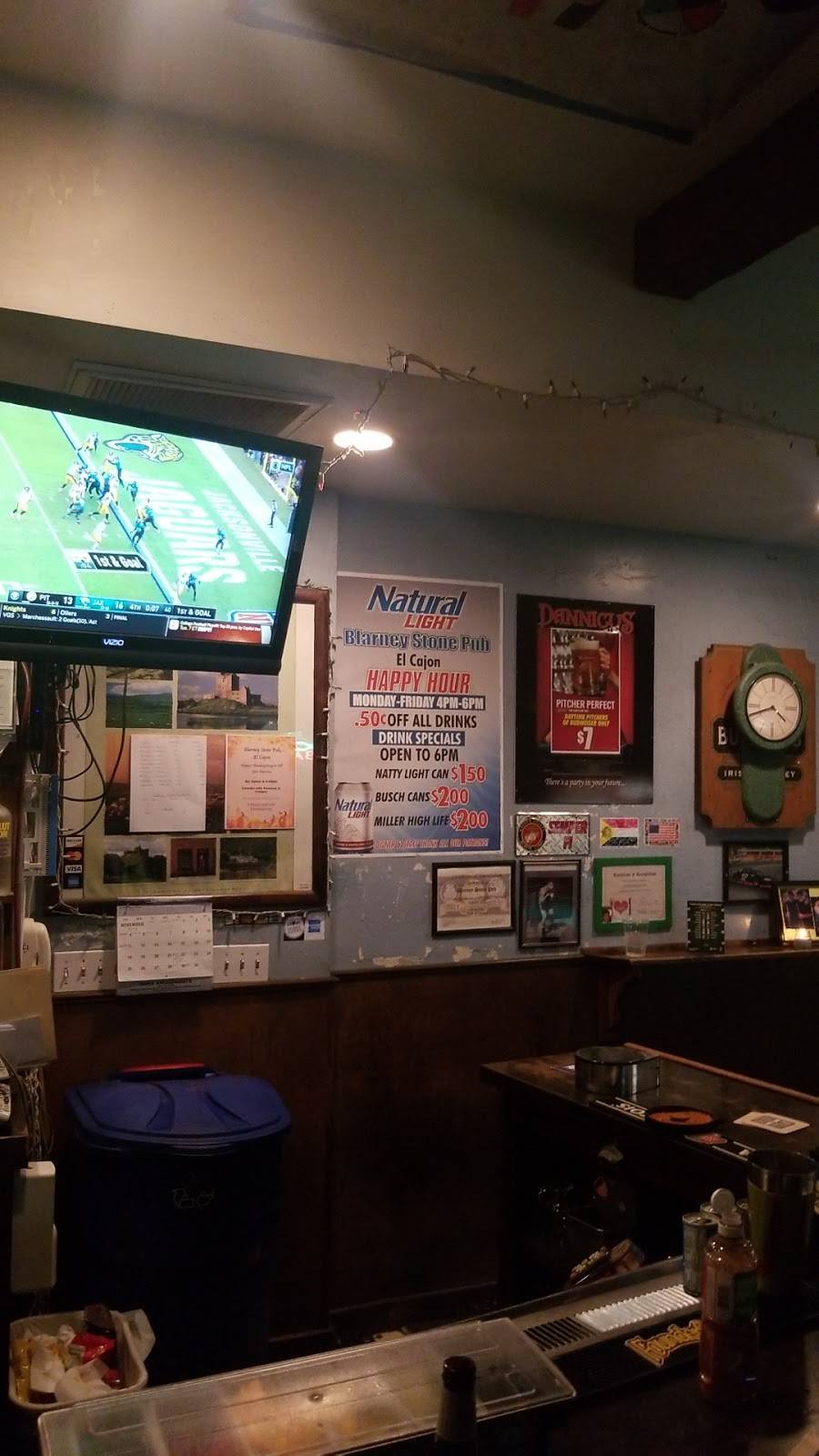 Blarney Stone Pub | restaurant | 388 N 2nd St, El Cajon, CA 92021, USA | 6193285403 OR +1 619-328-5403