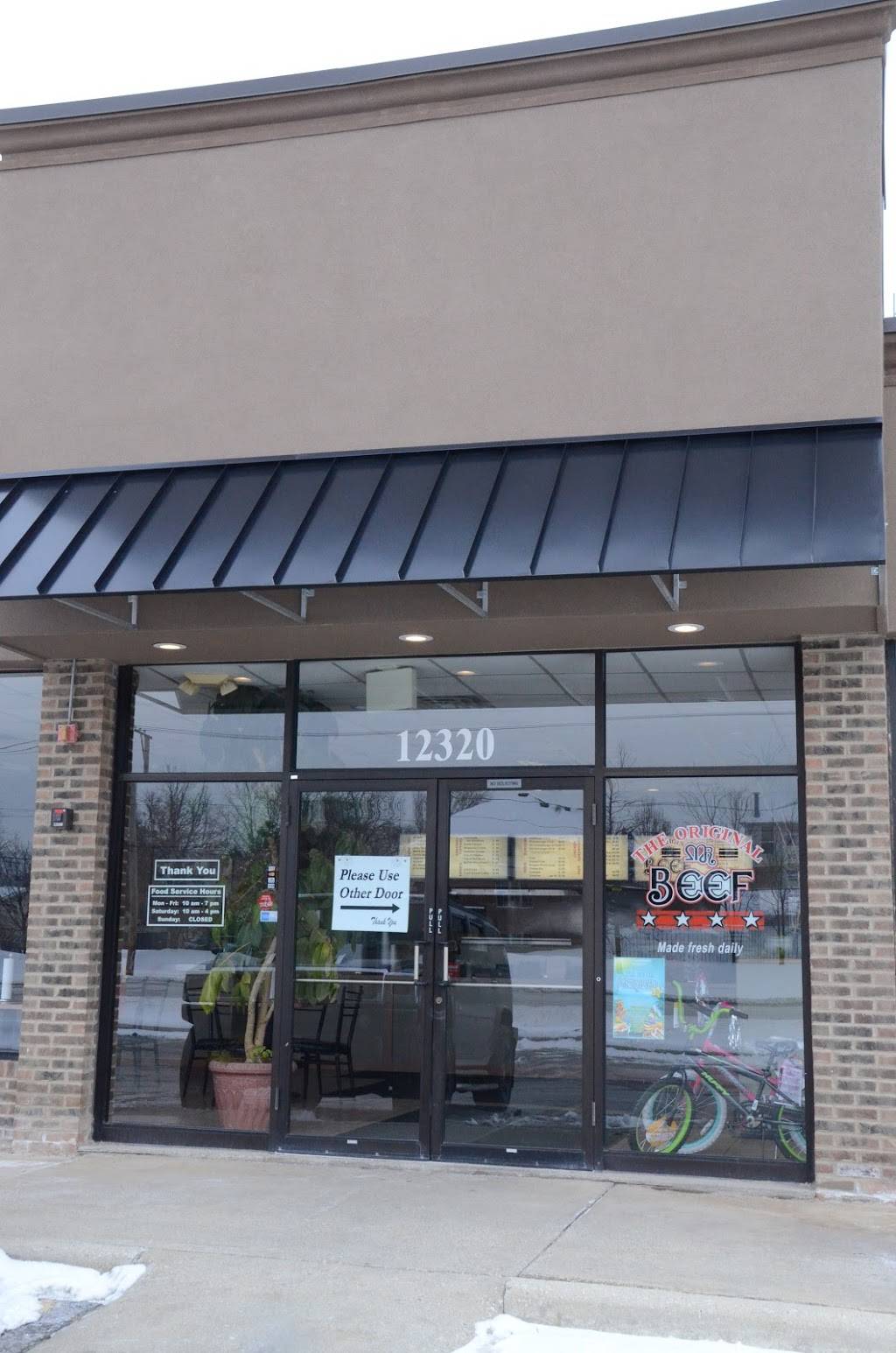 Original Mr Beef | restaurant | 12320 W 143rd St, Homer Glen, IL 60491, USA | 7086450456 OR +1 708-645-0456