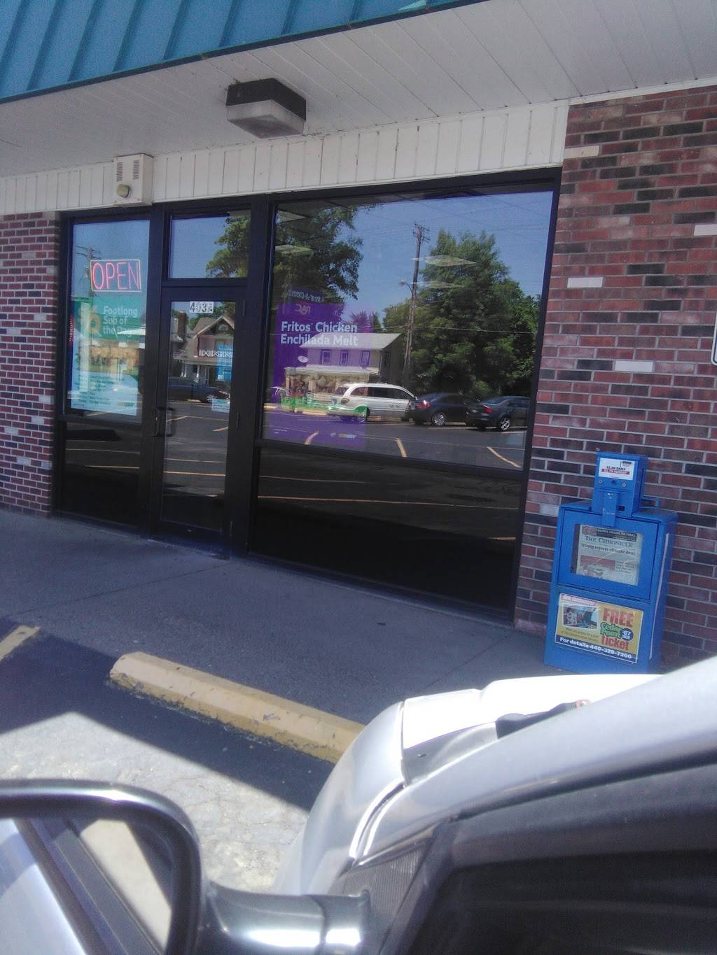 Subway | restaurant | 403 Cleveland St, Elyria, OH 44035, USA | 4403665261 OR +1 440-366-5261