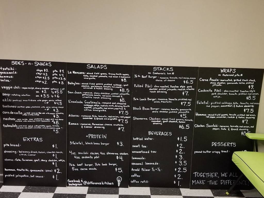 The Difference Kitchen | restaurant | 272 Hudson St, Buffalo, NY 14201, USA | 7163700011 OR +1 716-370-0011