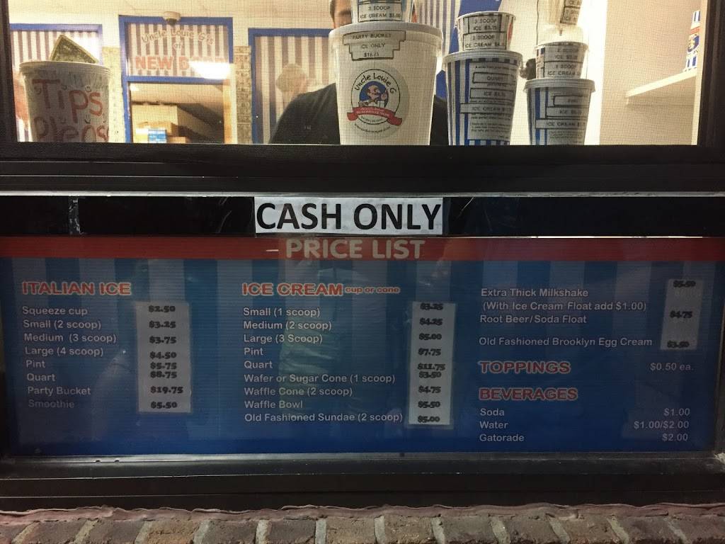 Uncle Louie Gs Gourmet Italian Ice & Ice Cream New Dorp Lane | restaurant | 4932, 706 New Dorp Ln, Staten Island, NY 10306, USA | 7189801015 OR +1 718-980-1015