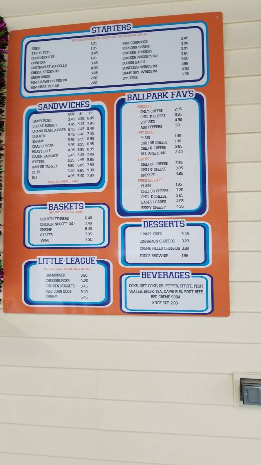 The Dugout | restaurant | 444 St Mary St, Thibodaux, LA 70301, USA | 9854922620 OR +1 985-492-2620