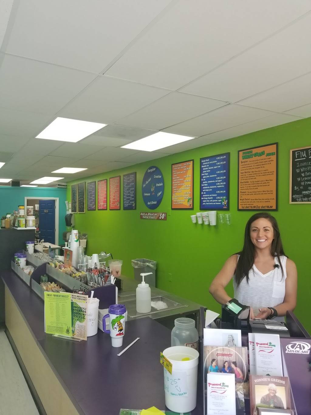 Tropical Joes Juice & Smoothie Bar | restaurant | 4795 Jimmy Lee Smith Pkwy #109, Hiram, GA 30141, USA | 6784835907 OR +1 678-483-5907