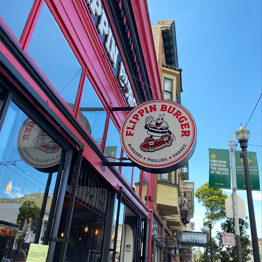 Flippin Burger | restaurant | 1419 Haight St, San Francisco, CA 94117, USA | 4158759933 OR +1 415-875-9933