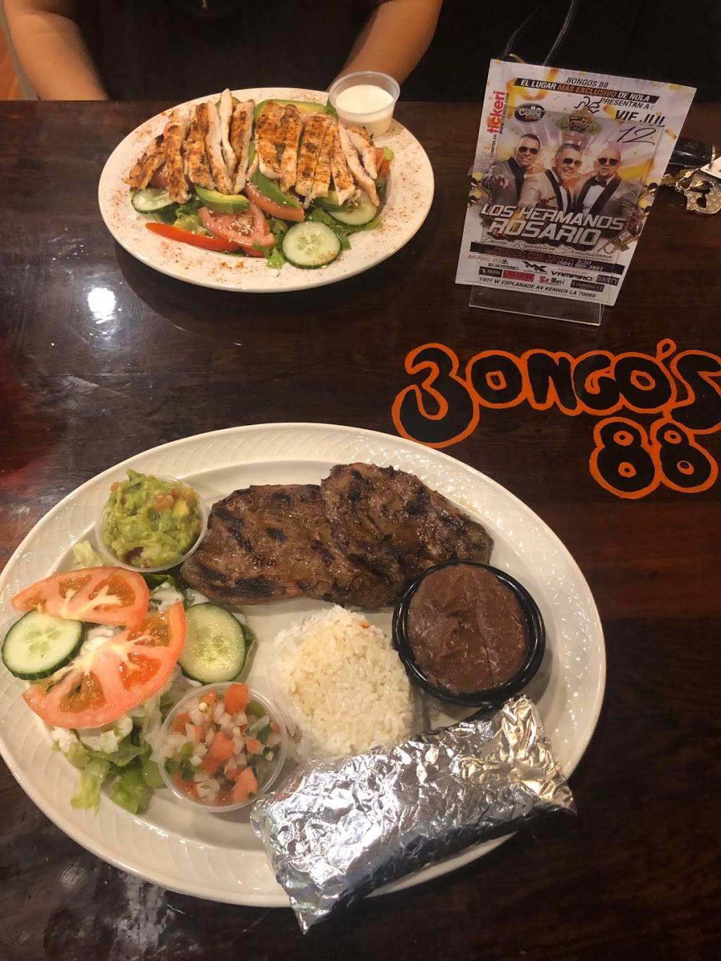 Bongos 88 | restaurant | 1401 W Esplanade Ave #718, Kenner, LA 70065, USA | 5044055500 OR +1 504-405-5500