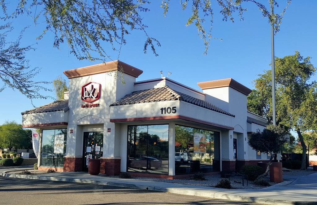 Jack in the Box | restaurant | 1105 S Val Vista Dr, Mesa, AZ 85204, USA | 4803241623 OR +1 480-324-1623