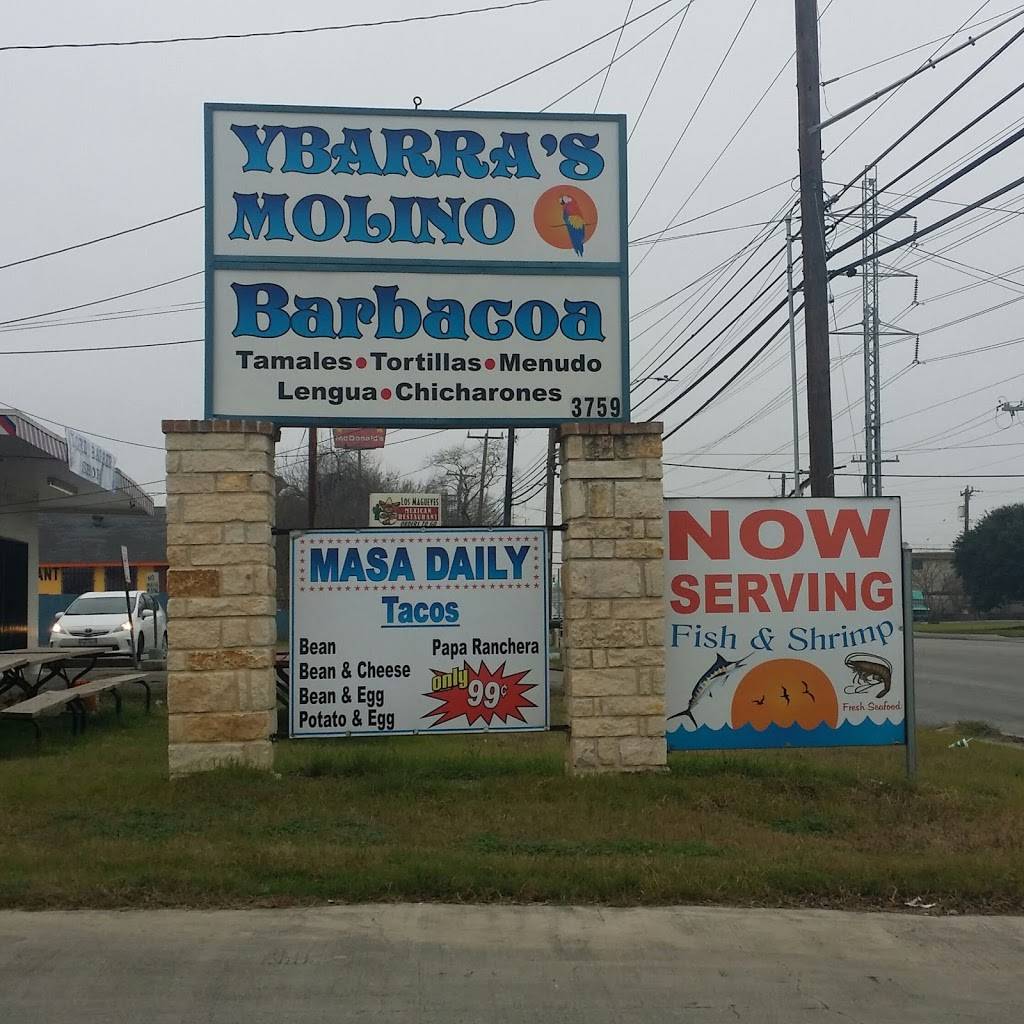 Ybarra Molino | restaurant | 3759 Pleasanton Rd, San Antonio, TX 78221, USA | 2109278281 OR +1 210-927-8281