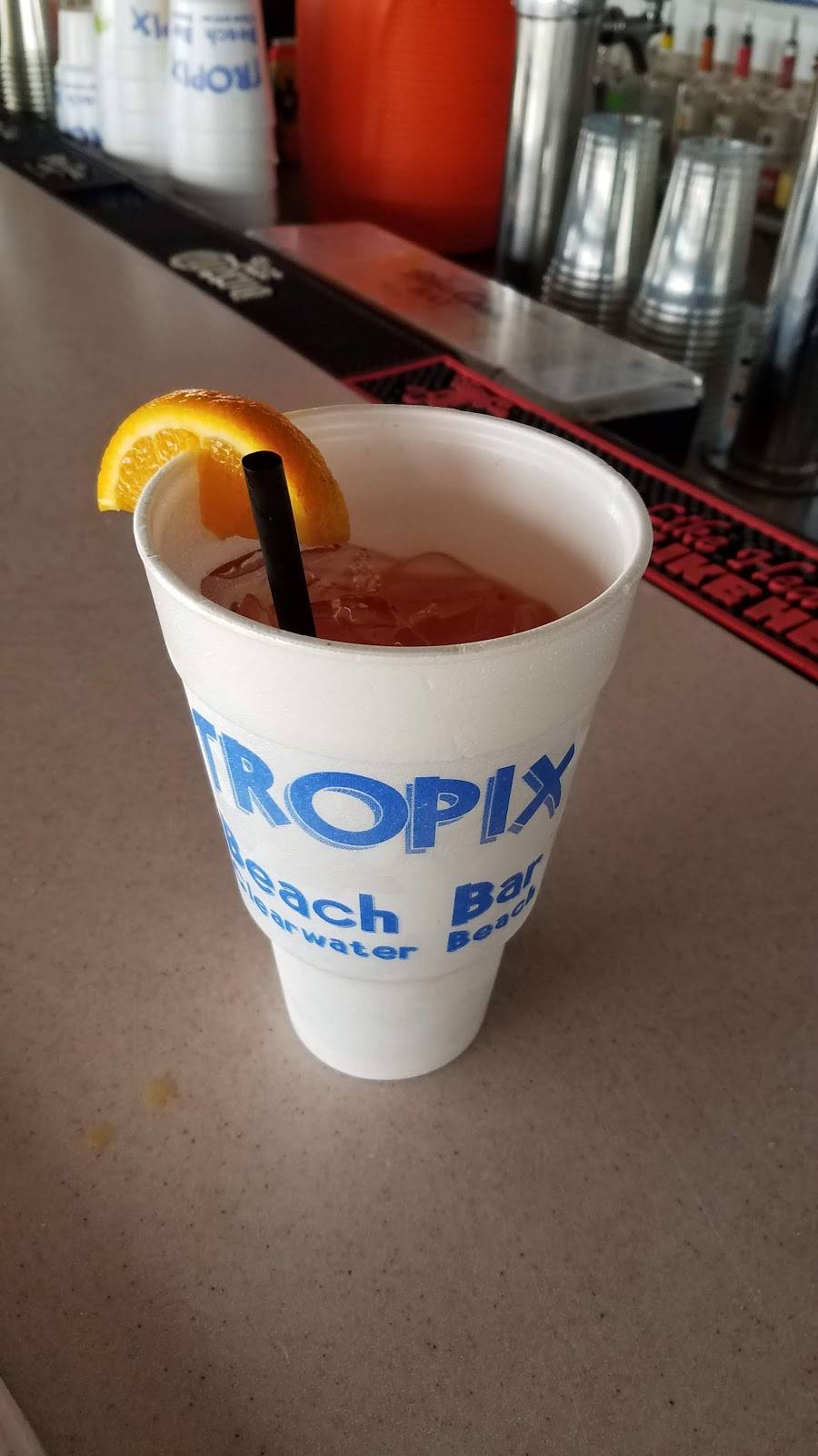 Tropix Beach Bar | restaurant | 655 S Gulfview Blvd, Clearwater, FL 33767, USA | 7274427171 OR +1 727-442-7171