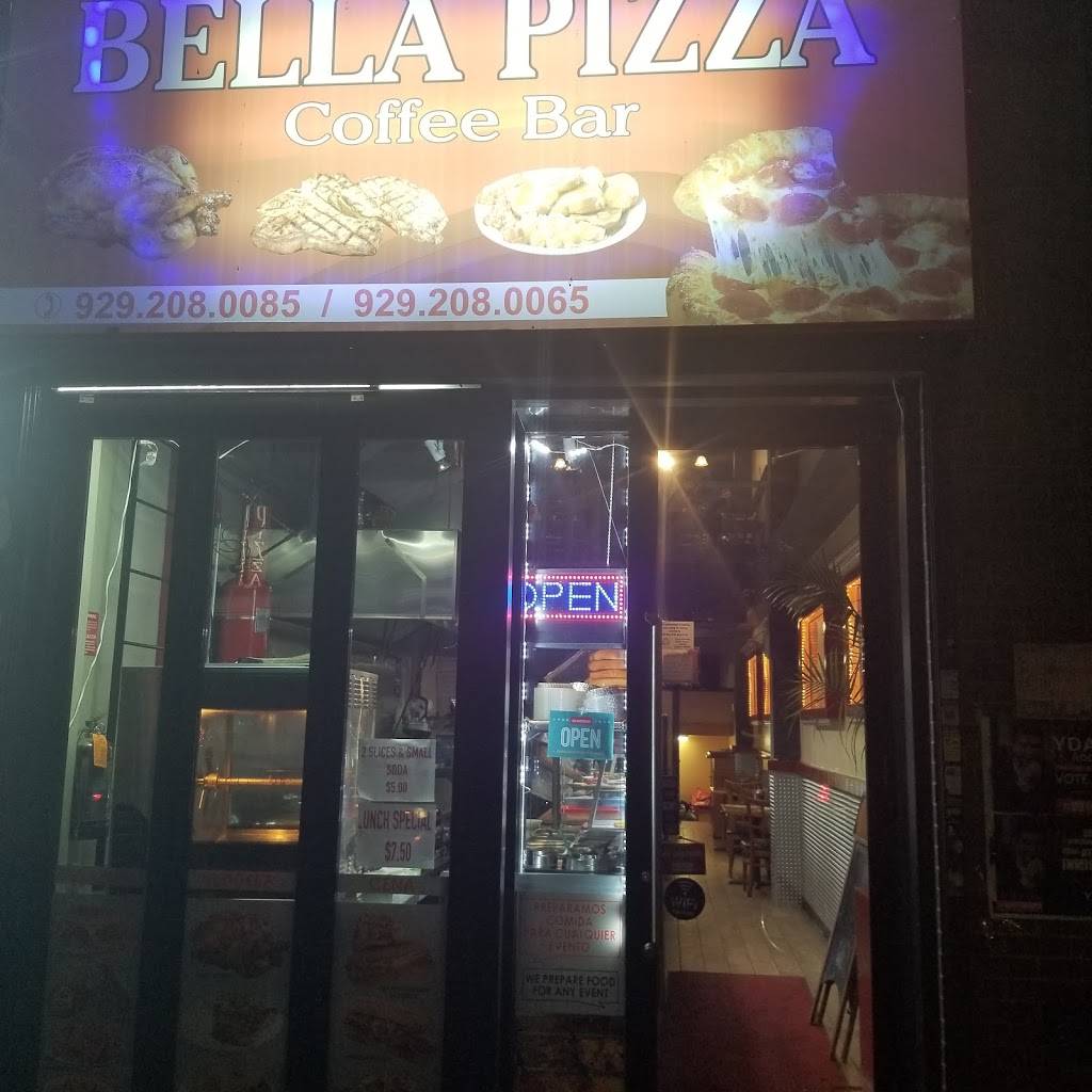 Bellapizzacoffeebar | restaurant | 4006 Junction Blvd, Corona, NY 11368, USA | 9292080085 OR +1 929-208-0085
