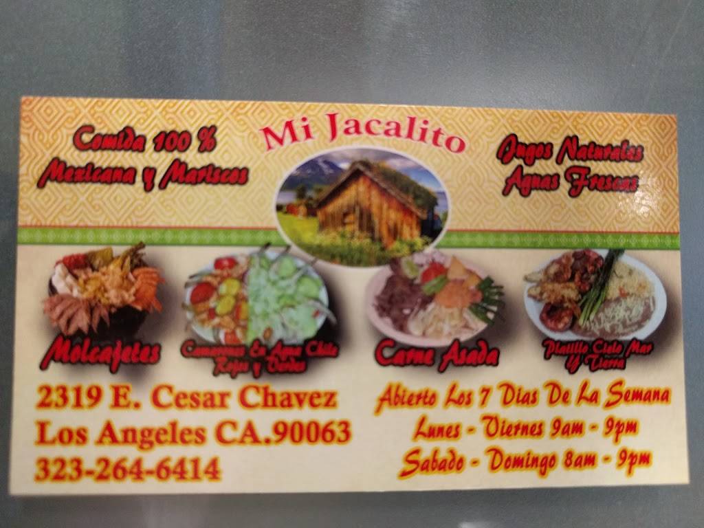 Mi Jacalito | restaurant | 1810, 2319 East Cesar E Chavez Avenue, Los Angeles, CA 90033, USA | 3232646414 OR +1 323-264-6414