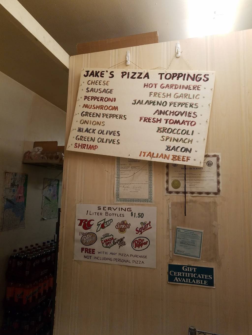 Jakes Pizza | restaurant | 9802 Grand Ave, Franklin Park, IL 60131, USA | 8474556122 OR +1 847-455-6122