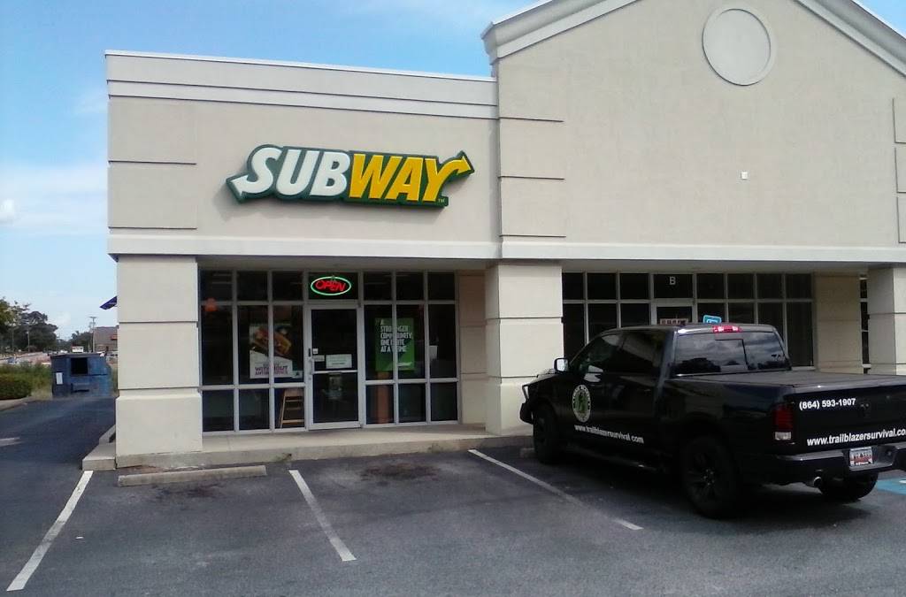Subway | restaurant | 700 Garlington Road, Roper Mountain Road, Greenville, SC 29615, USA | 8642979229 OR +1 864-297-9229