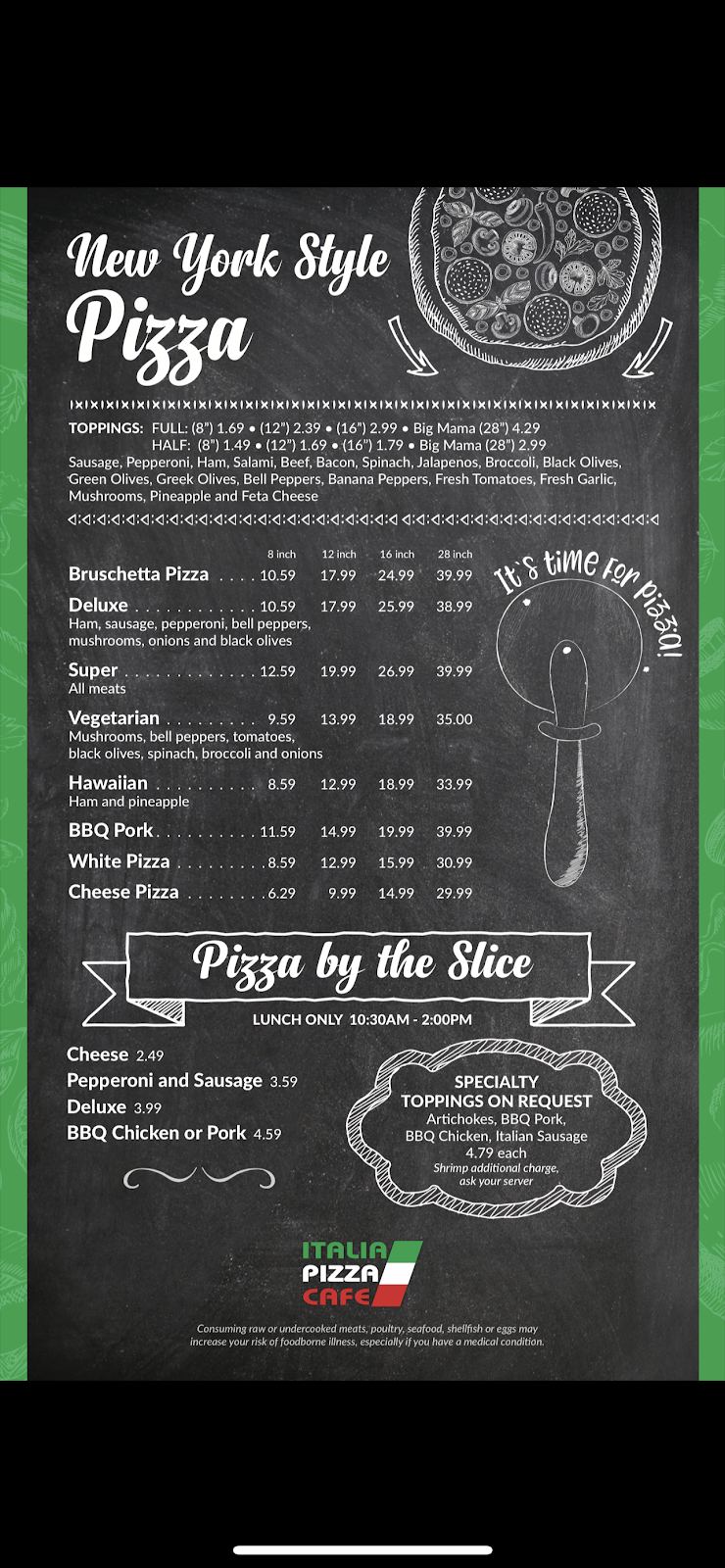 Italia pizza cafe | restaurant | 1306 Goodman Rd E, Southaven, MS 38671, USA | 6624705191 OR +1 662-470-5191