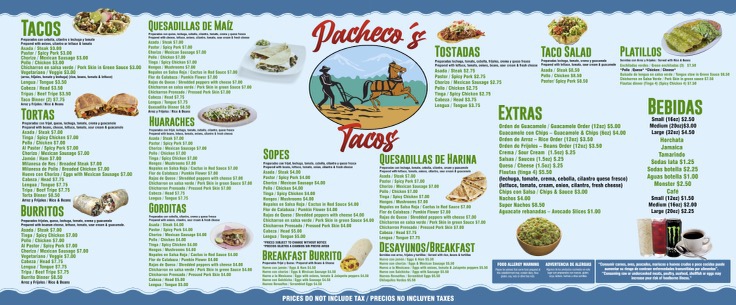 Pachecos Tacos | restaurant | 7301 S Kedzie Ave, Chicago, IL 60629, USA | 7737764996 OR +1 773-776-4996