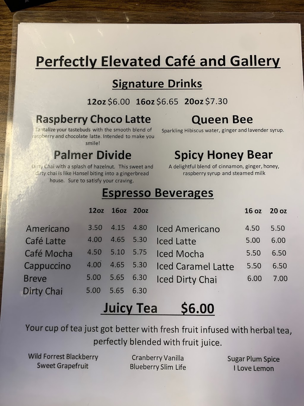 Perfectly Elevated Cafe And Gallery | cafe | 11 Primrose St, Palmer Lake, CO 80133, USA | 7194828038 OR +1 719-482-8038
