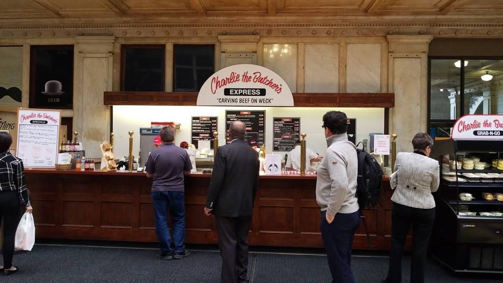 Charlie the Butchers Express Ellicott Square | restaurant | 295 Main St, Buffalo, NY 14203, USA | 7168558646 OR +1 716-855-8646