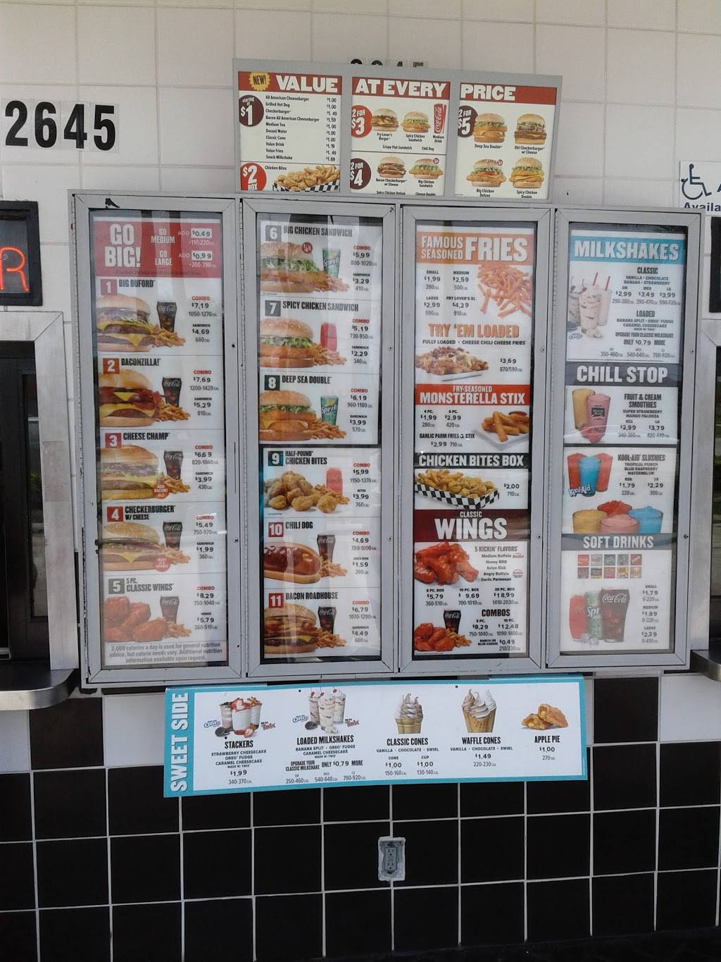 Checkers | restaurant | 2645 NW 183rd St, Miami Gardens, FL 33056, USA | 3056242205 OR +1 305-624-2205