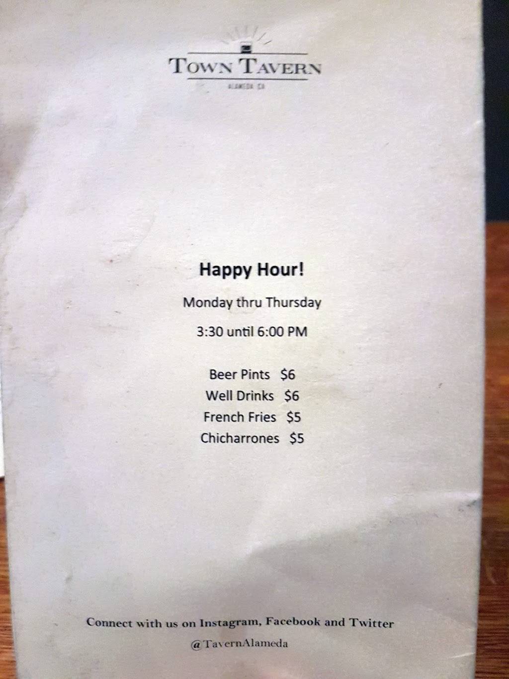 Town Tavern | restaurant | 1437 Park St, Alameda, CA 94501, USA | 5105231041 OR +1 510-523-1041