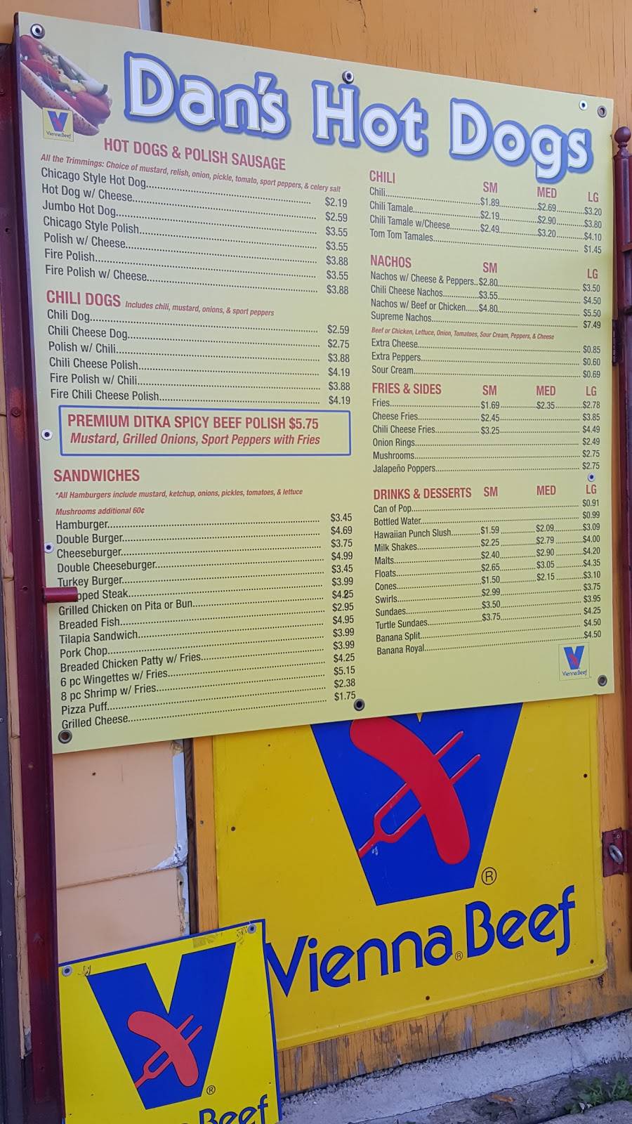 Dans Hot Dogs | restaurant | 9314 S Ashland Ave, Chicago, IL 60620, USA | 7737799123 OR +1 773-779-9123