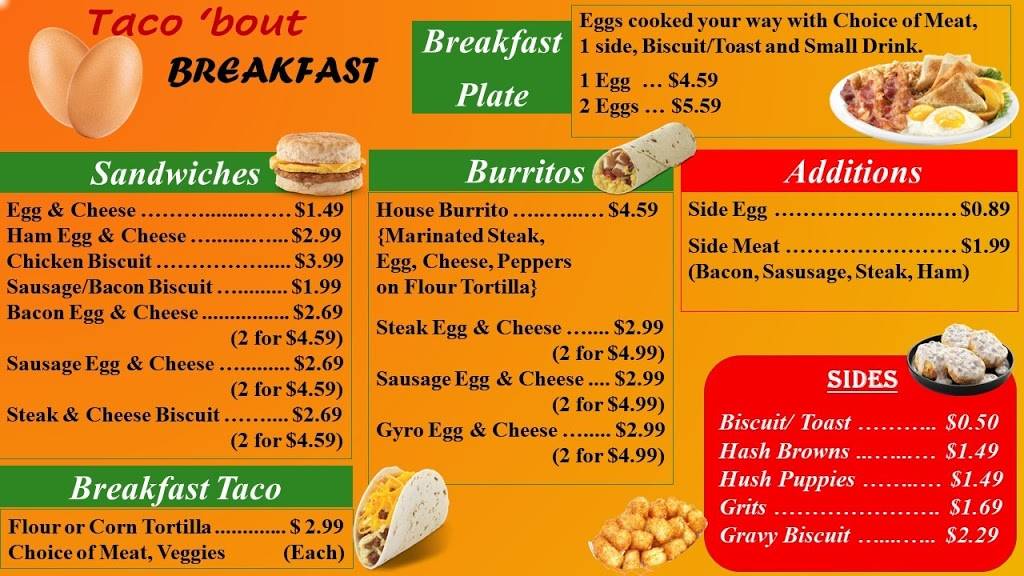 Taco Bout It | restaurant | 101 George Roy Pkwy, Calera, AL 35040, USA | 2056908554 OR +1 205-690-8554