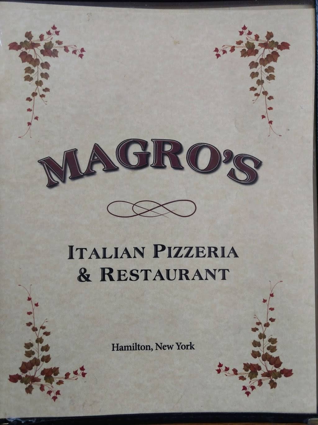 Magros (VJs) Restaurant | restaurant | 169 Utica St, Hamilton, NY 13346, USA | 3158240303 OR +1 315-824-0303