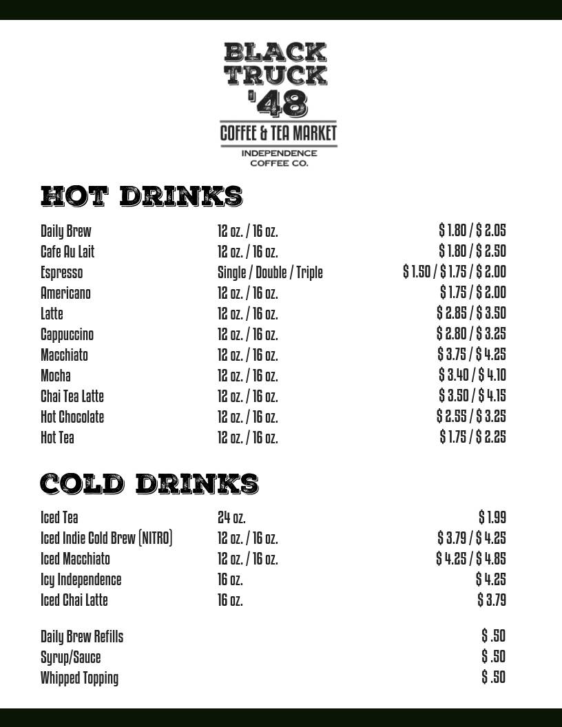 Black Truck 48 Coffee & Tea Market | cafe | 2805 Hwy 290 West, Brenham, TX 77833, USA | 9798363321 OR +1 979-836-3321