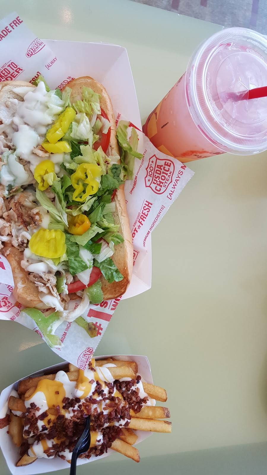 Charleys Philly Steaks | restaurant | 3000 184th St SW Ste 832, Lynnwood, WA 98037, USA | 4256973972 OR +1 425-697-3972