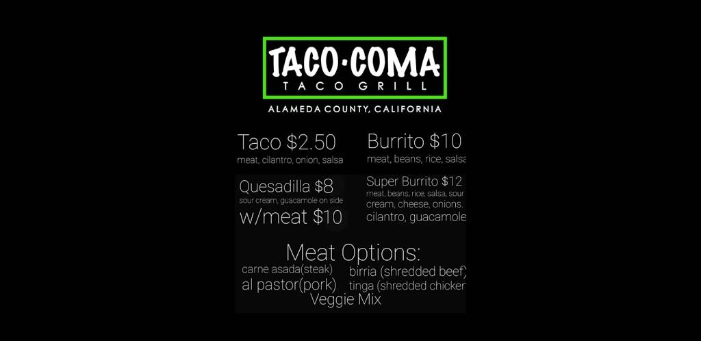 Taco Coma | restaurant | 900 81st Ave, Oakland, CA 94621, USA | 5109697989 OR +1 510-969-7989