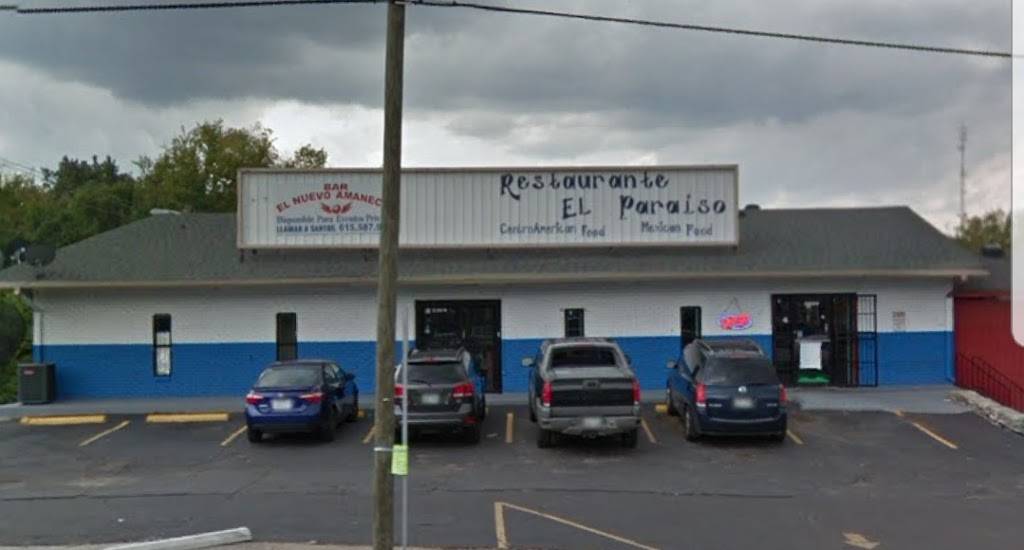Restaurante El Paraiso | restaurant | 2209 Nolensville Pike, Nashville, TN 37211, USA | 6152907608 OR +1 615-290-7608