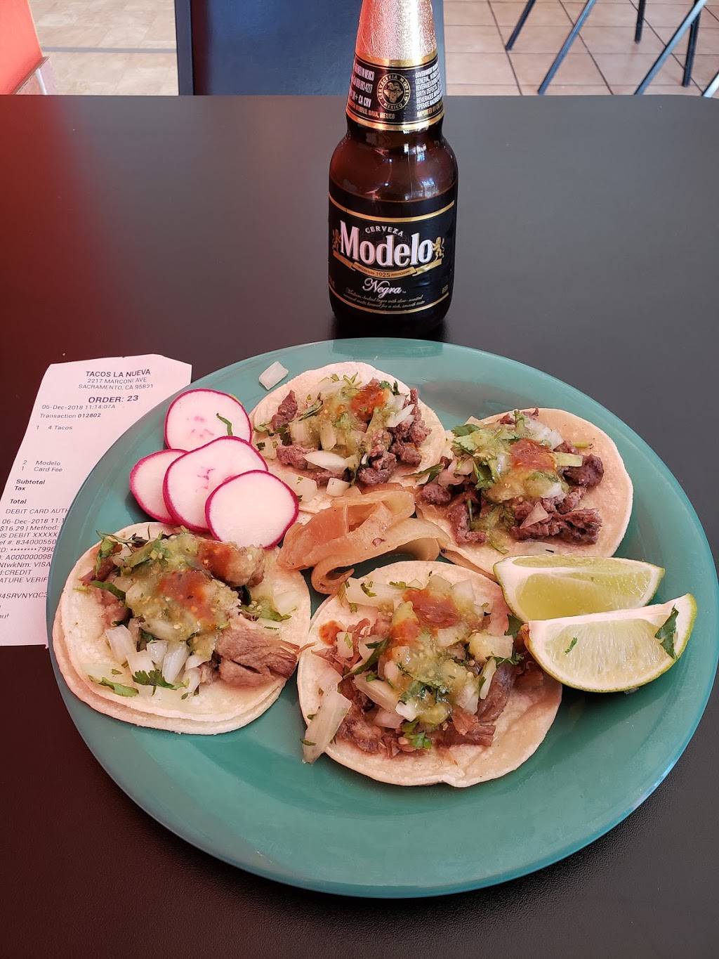 Tacos La Nueva | restaurant | 2219 Marconi Ave, Sacramento, CA 95821, USA | 9165041401 OR +1 916-504-1401
