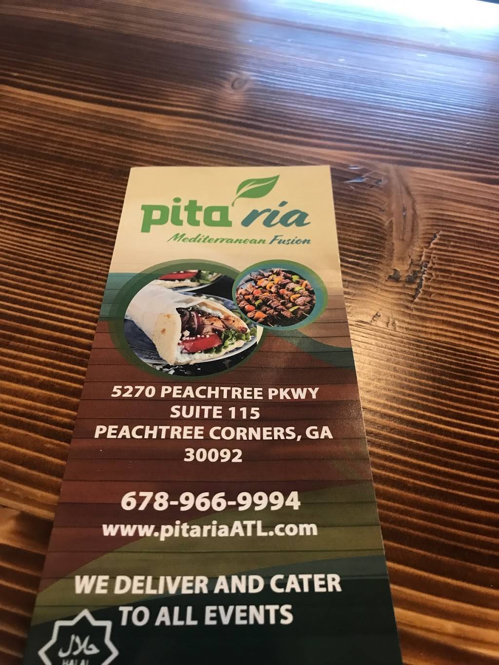 Pita Ria | restaurant | 5270 Peachtree Pkwy Suite 115, Peachtree Corners, GA 30092, USA | 6789669994 OR +1 678-966-9994