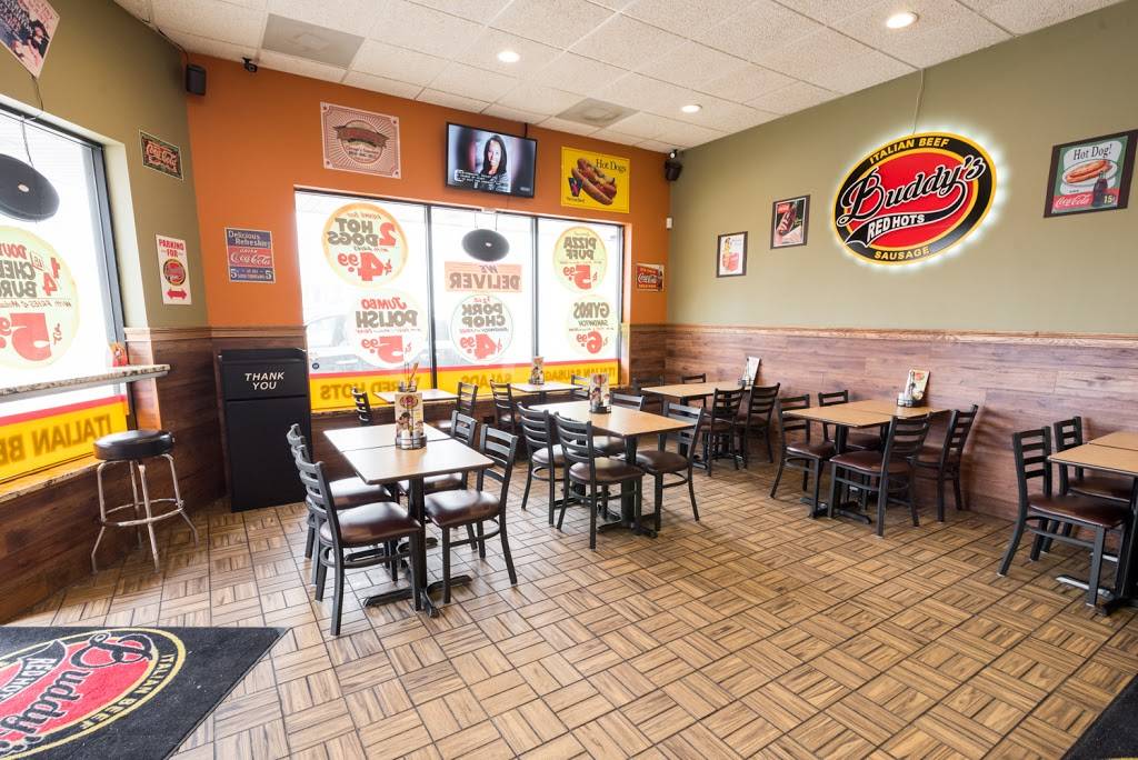 Buddys Red Hots | restaurant | 2803, 8508 S Cicero Ave, Burbank, IL 60459, USA | 7084253200 OR +1 708-425-3200