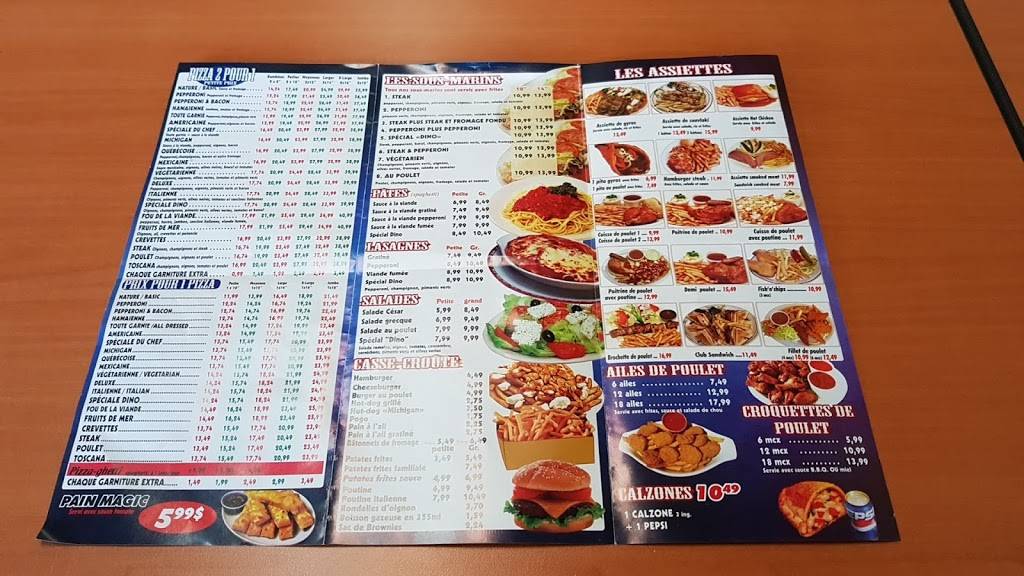 Restaurant Dino | restaurant | 1124 Boulevard Iberville, Repentigny, QC J5Y 3M6, Canada | 4505850585 OR +1 450-585-0585