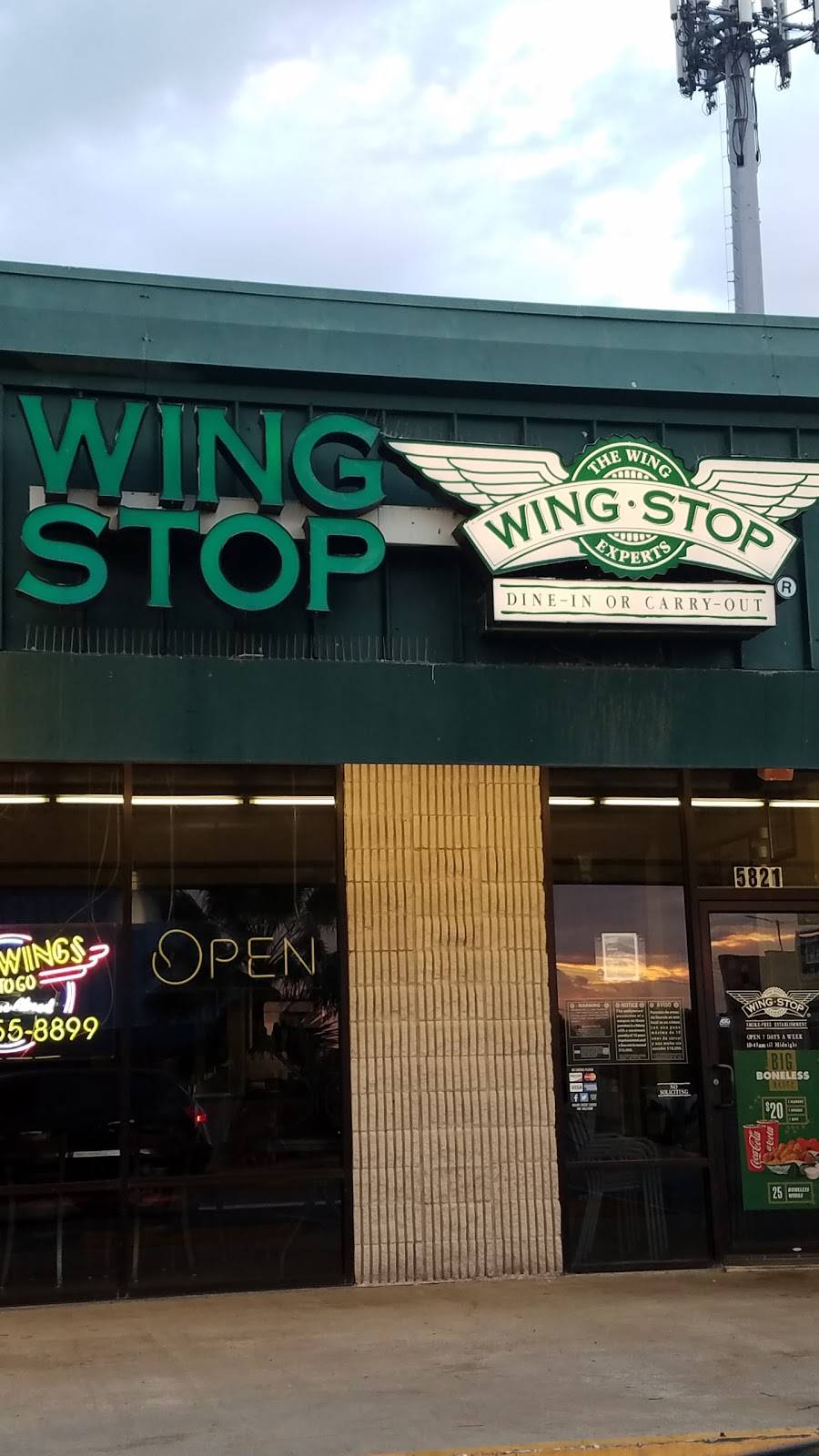 Wingstop | restaurant | 5821 Weber Rd, Corpus Christi, TX 78413, USA | 3618558899 OR +1 361-855-8899