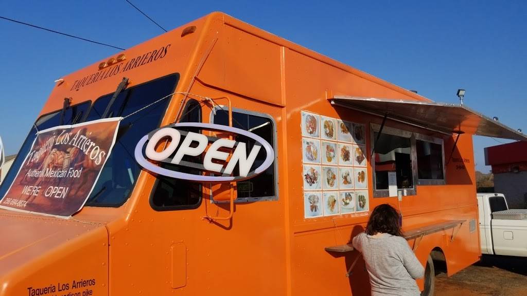 Taqueria Los Arrieros Food Truck | restaurant | 8500 Old Pike Rd, Madison, AL 35758, USA | 2566948674 OR +1 256-694-8674