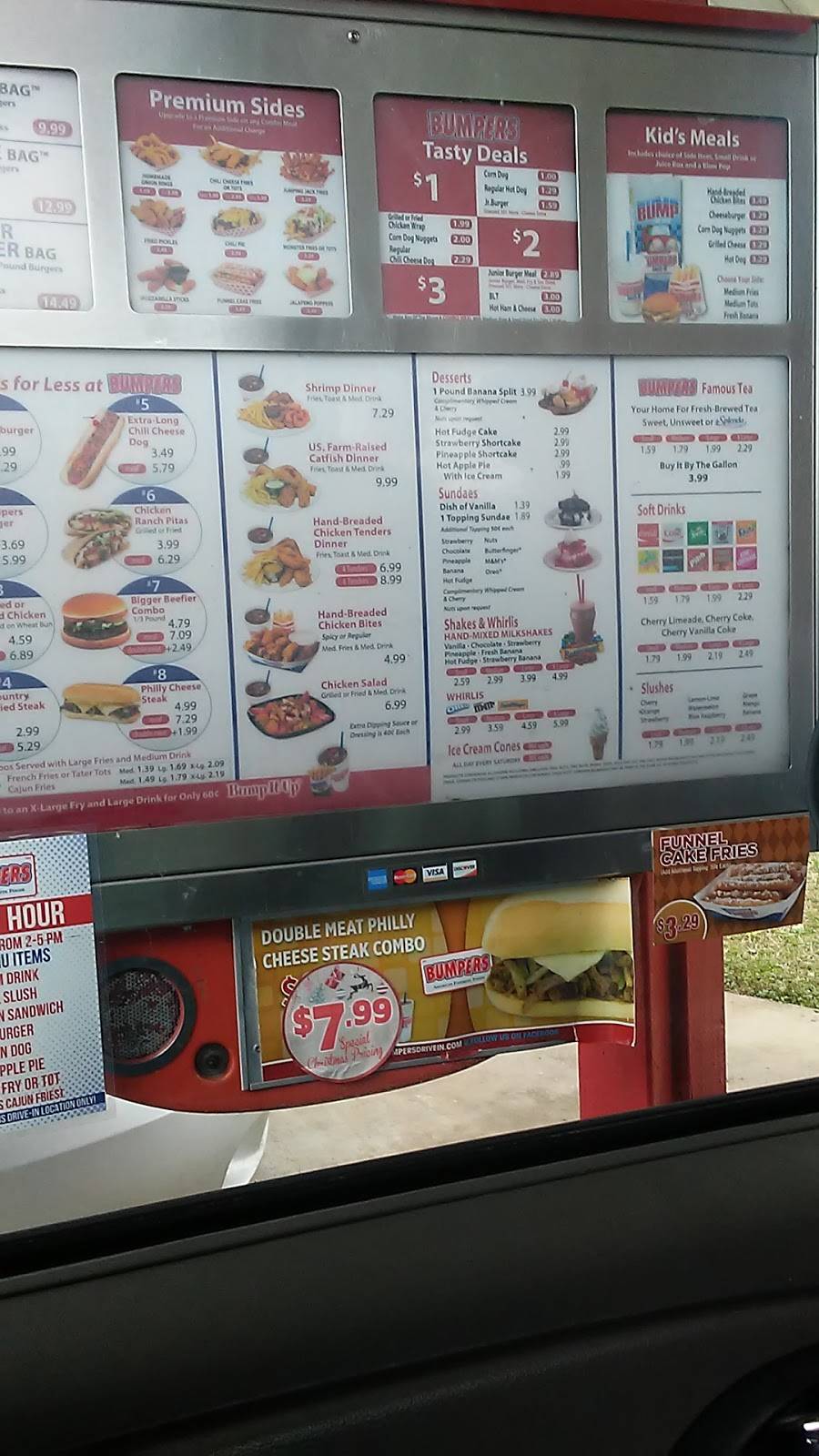 Bumpers Drive-In of America | restaurant | 513 E Main St, Charleston, MS 38921, USA | 6626479420 OR +1 662-647-9420