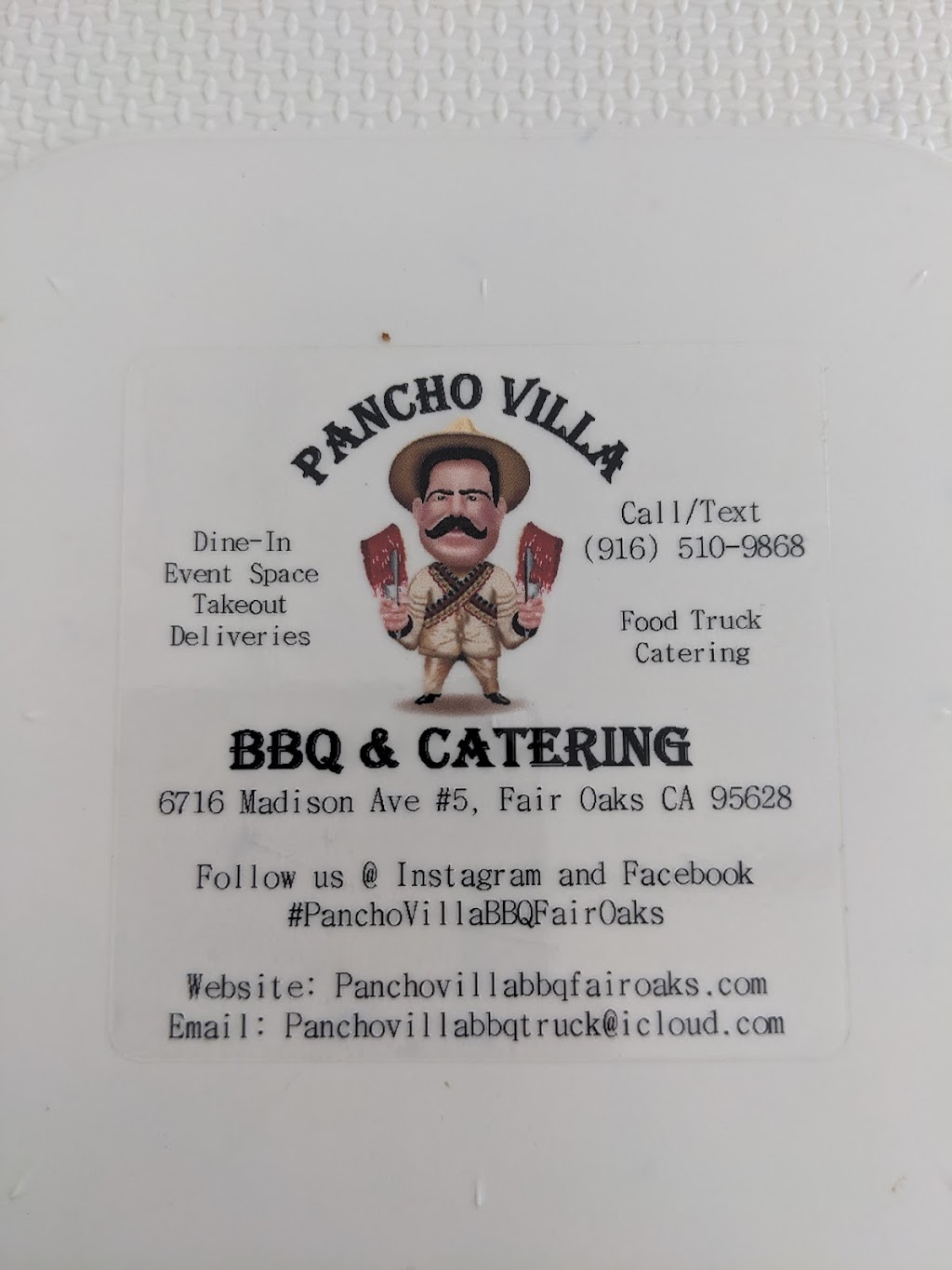 PANCHO VILLA BBQ | restaurant | 6716 Madison Ave, Carmichael, CA 95628, USA | 9165109868 OR +1 916-510-9868